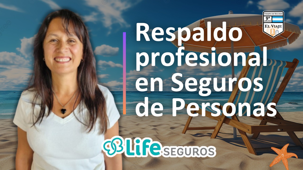 Una de las presencias femeninas en nuestra emisión fue la colega Mara Muñoz, una entusiasta especialista en Seguros de Personas, quien opera con el broker EPS, Esteban Pérez Seguros, y Life Seguros y nos contó de su tarea diaria.